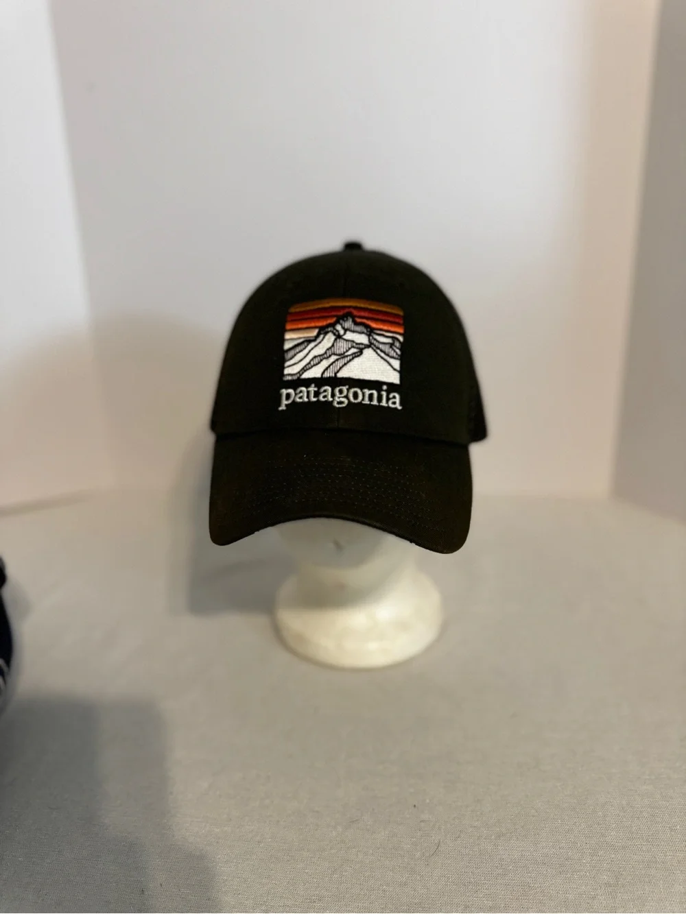 Patagonia Black Cap with Sunset Mountain Patch